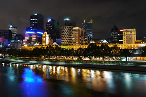 Melbourne's Yarra River on the Queens Birthday Long Weekend